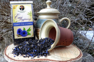 Černý čaj a chrpa - sypaný